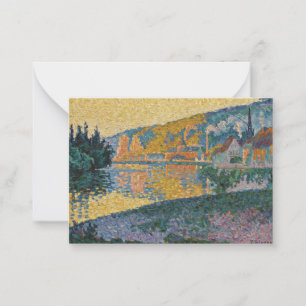 Signac - The Andelys, Setting Sun, Opus 135 Card