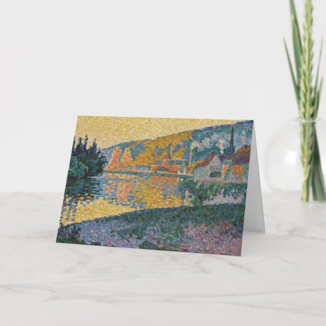 Signac - The Andelys, Setting Sun, Opus 135 Card (Front)