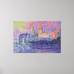 Signac's Le Château des Papes Canvas Print