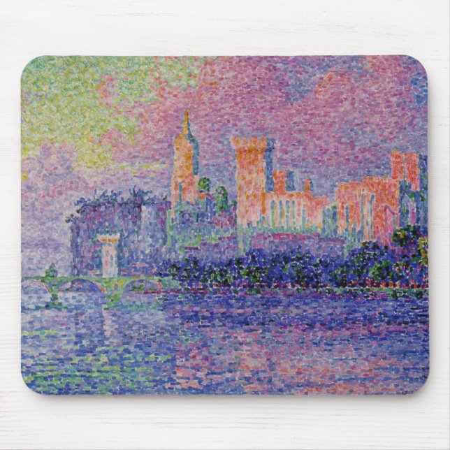 Signac's Le Château des Papes Mouse Mat (Front)
