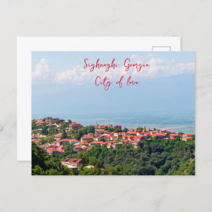 Signagi Sighnaghi Georgia, City of love Postcard