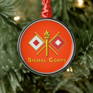 Signal Corps Christmas Metal Tree Decoration