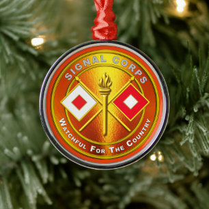 Signal Corps Christmas Metal Tree Decoration