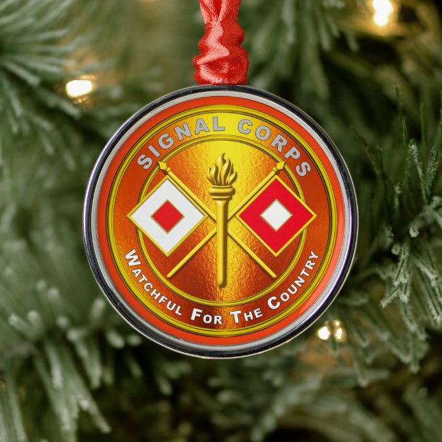Signal Corps Christmas Metal Tree Decoration (Tree)
