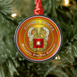 Signal Corps Christmas Metal Tree Decoration