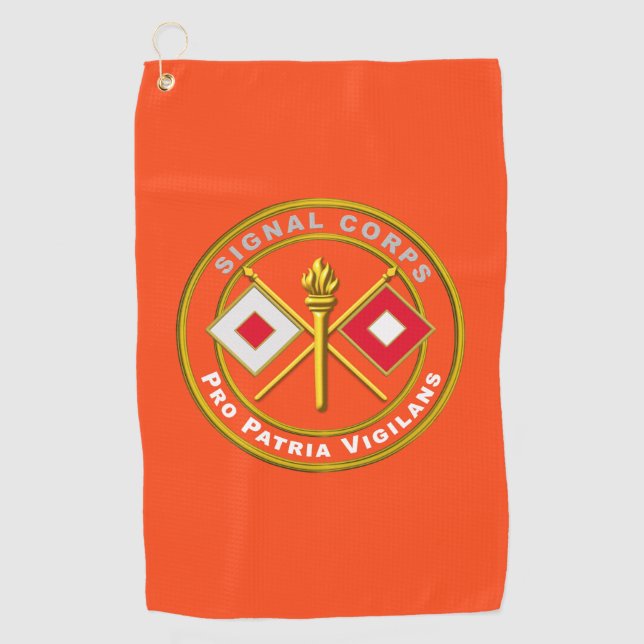 Signal Corps Golf Towel (Front)