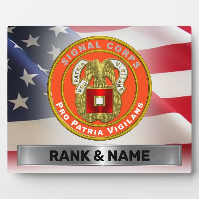 Signal Corps  Plaque (Front)
