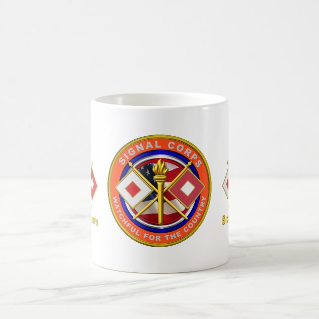 Signal Corps Veteran  Coffee Mug (Center)