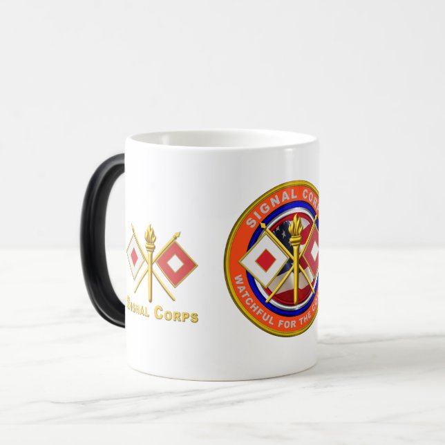 Signal Corps Veteran   Magic Mug (Front Left)