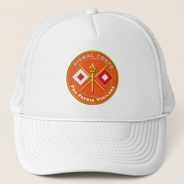 Signal Corps Veteran Trucker Hat (Front)