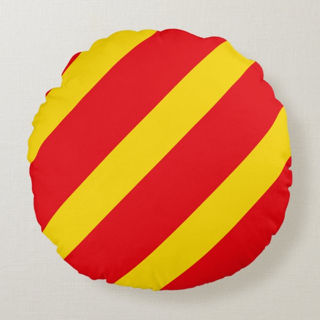 Signal Flag Letter Y Round Cushion (Front)