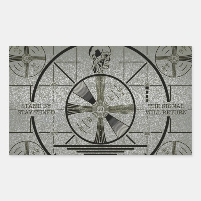 Signal Will Return Rectangular Sticker (Front)