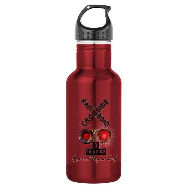 Signals, Signs, & Railroad 532 Ml Water Bottle (Front)
