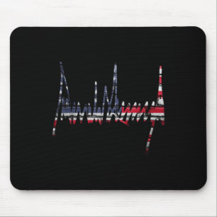 Signature 2024 President Patriotic American Flag U Mouse Mat