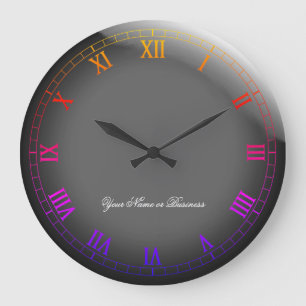 Signature 3D-Style Classic Roman Ipanumbers Large Clock