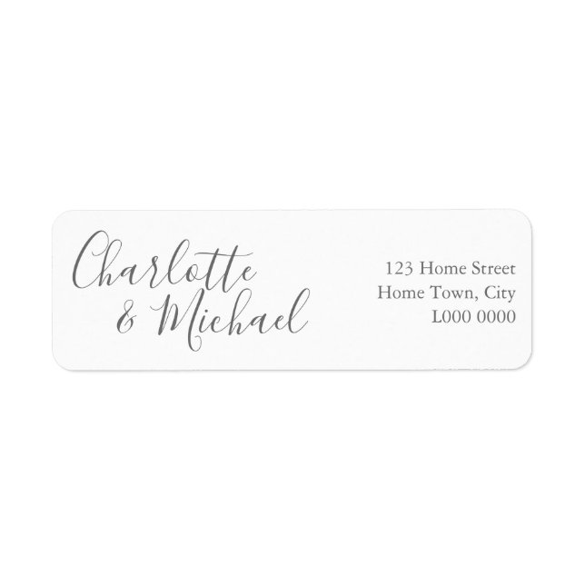 Signature Address Label (Front)