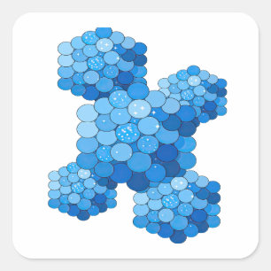 Signature Blue BLUE BUBBLES Craft Sticker