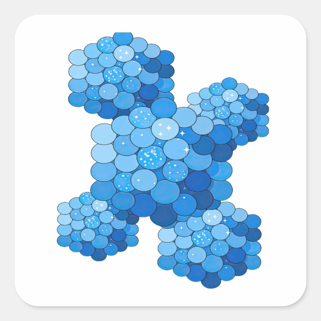 Signature Blue BLUE BUBBLES Craft Sticker (Front)