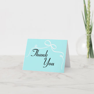 Signature Blue Bridal Thank You Card