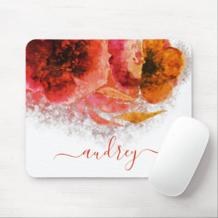 signature chic Luxurious Shining Gold floral Mouse Mat