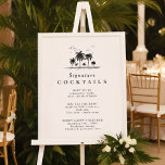 Signature Cocktail Menu Poster<br><div class="desc">Signature Cocktail Menu Poster perfect for a modern beach wedding.</div>