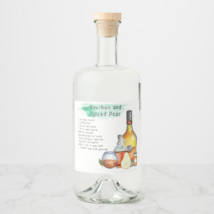 Signature Cocktail Recipe Wedding Favour Label