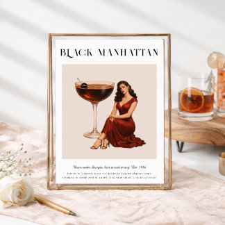 Signature Cocktail | Scorpio Zodiac Birthday Invitation