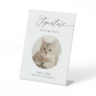 Signature Cocktail Sign Pet Photo Elegant Wedding