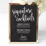 Signature Cocktails Chalkboard Wedding Sign<br><div class="desc">A simple chic calligraphy wedding signature cocktails sign. I do offer a free customisation service,  if you have any questions or special requests,  please feel free to contact me.</div>