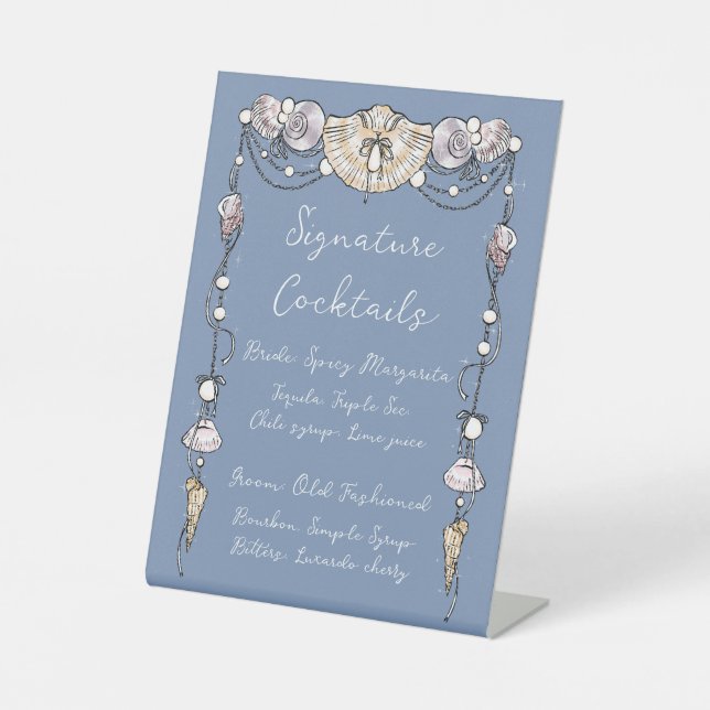 Signature Cocktails Pedestal Sign (Front)