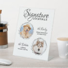 Signature Cocktails Pet Photo Dog Wedding Bar