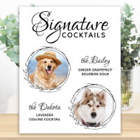 Signature Cocktails Pet Wedding Drink Dog Bar
