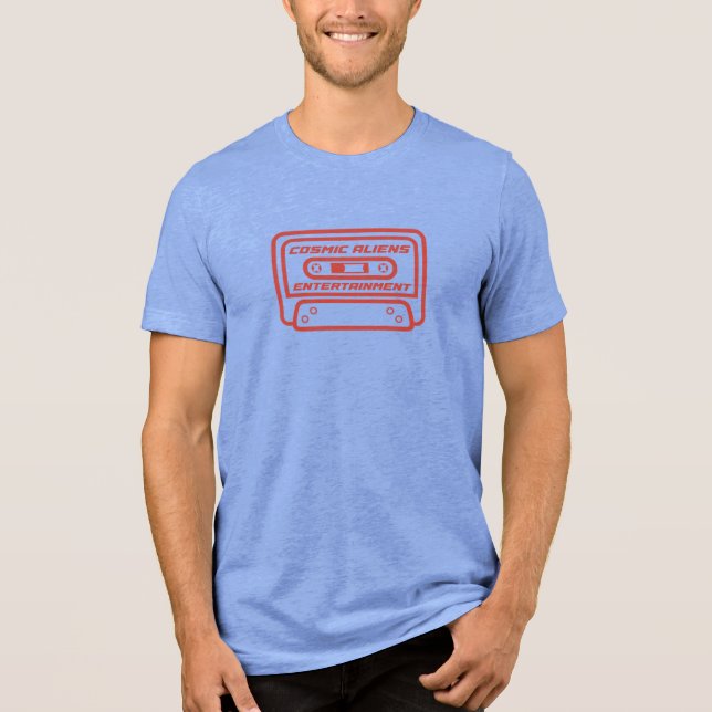 Signature Cosmic Aliens Entertainment Cassette  Tri-Blend Shirt (Front)