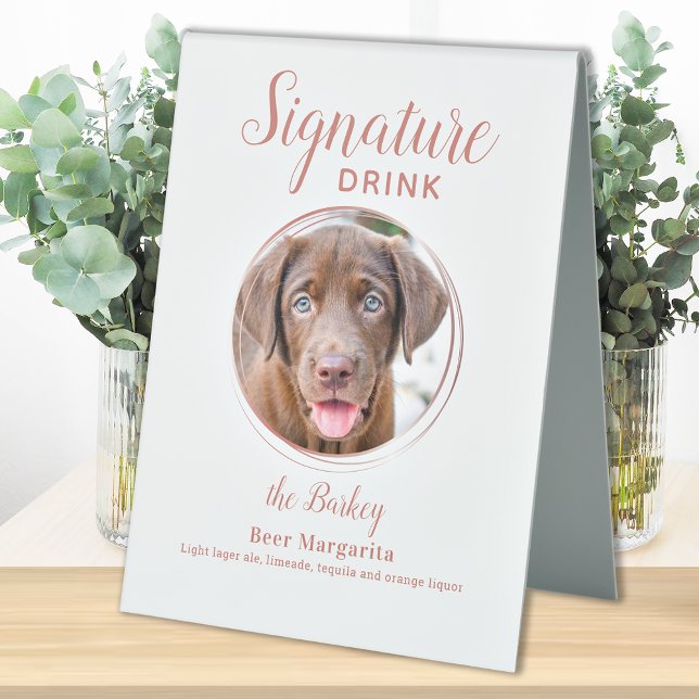 Signature Drink Elegant Rose Gold Pet Wedding (Creator Uploaded)