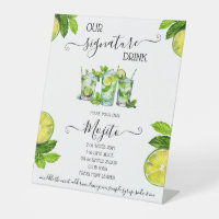 Signature Drink, Mojito Recipe Bridal Shower Drink