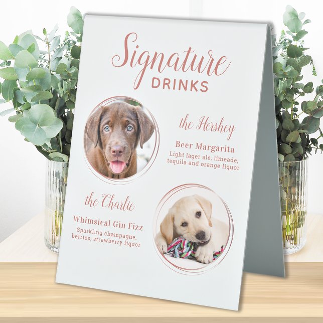 Signature Drinks Elegant Rose Gold Pet Wedding (Creator Uploaded)