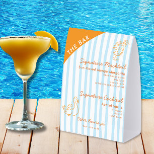 Signature Drinks Mocktail Custom Cocktail Bar Sign