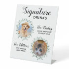 Signature Drinks Pet Wedding Photo