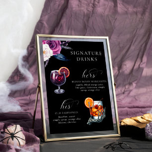 Signature Drinks Purple & Black 'Til Death Poster