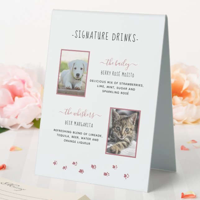 Signature Drinks Rose Gold Pet Wedding Photos (In SItu (Wedding))