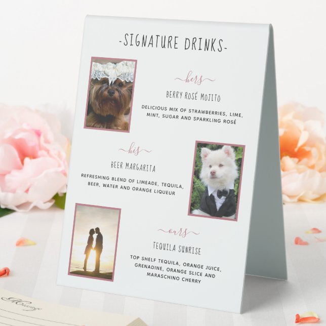 Signature Drinks Rose Gold Pet Wedding Photos (In SItu (Wedding))