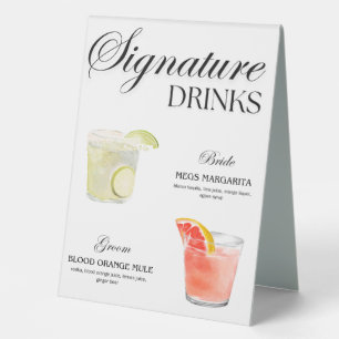 Signature Drinks Wedding Sign
