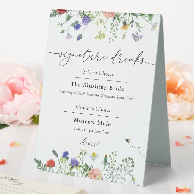 Signature Drinks Wildflower and Bees (In SItu (Wedding))