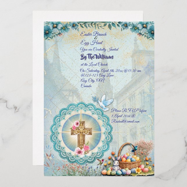 Signature Easter Church Invitation (Front/Back)