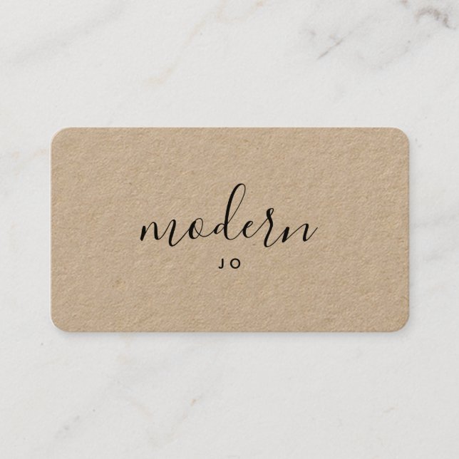 Signature Font Business Card 2019 (Front)