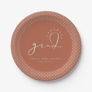 Signature Grad Script Paper Plate