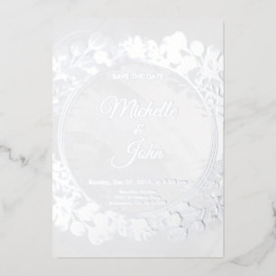 Signature Greeny  Wedding Invitation Floral 
