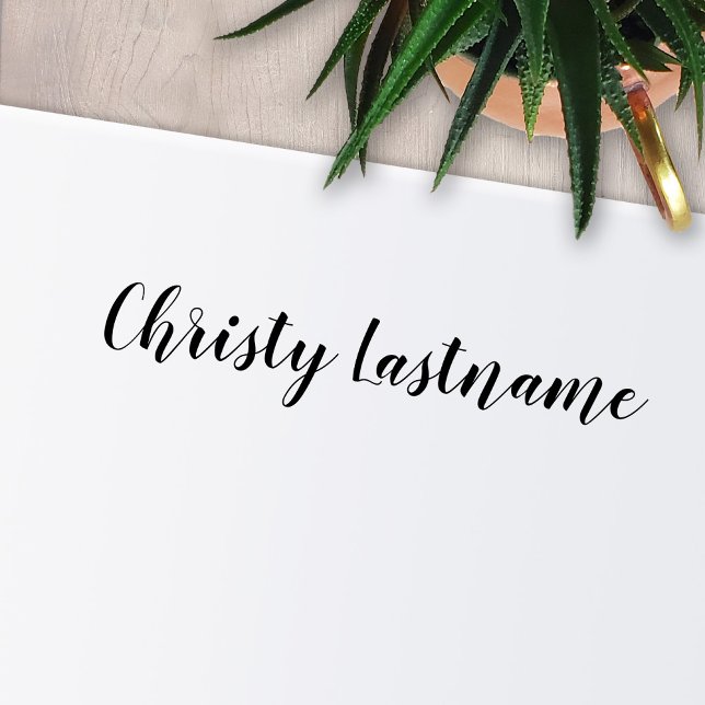 Signature - Handwritten Script Font 1 Line Text Self-inking Stamp (Creator Uploaded)