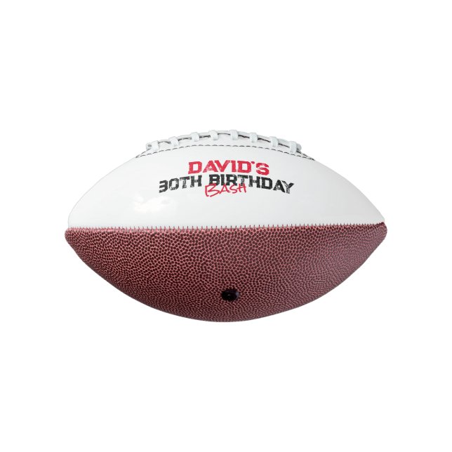 Signature Keepsake Birthday Football American Football (Rotated 270)