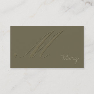 Signature M Business Card